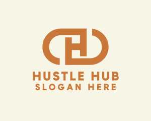 Generic Business Letter H Capsule logo design