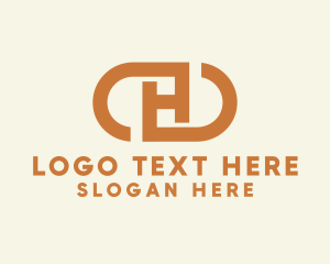 Orange - Generic Business Letter H Capsule logo design