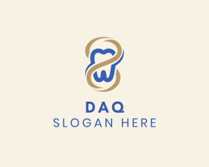 Odontology - Tooth Ribbon Dentistry logo design