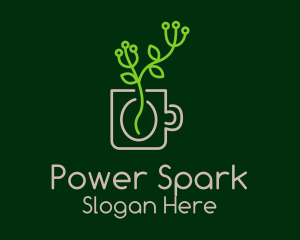 Minimalist Coffee Plant  Logo
