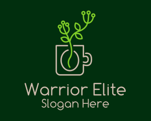 Coffee Plant - Minimalist Coffee Plant logo design