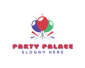 Balloon Party Venue logo design