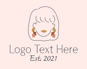 Earrings - Fashion Makeup Jeweler logo design