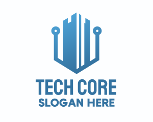 Tech Business Building  logo design