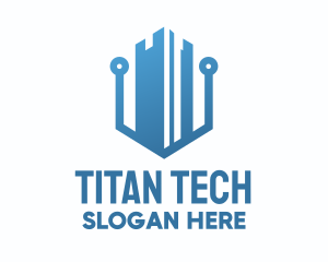 Tech Business Building  logo design