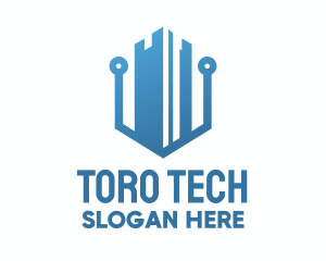 Tech Business Building  logo design