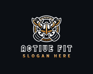 Fit - Viking Gym Fitness logo design