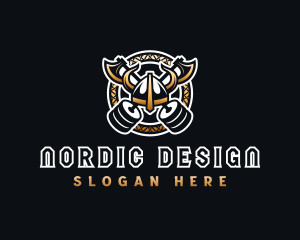 Viking Gym Fitness logo design