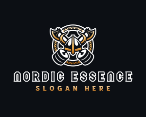 Nordic - Viking Gym Fitness logo design