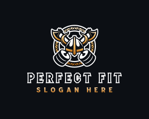 Viking Gym Fitness logo design