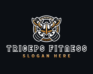 Viking Gym Fitness logo design