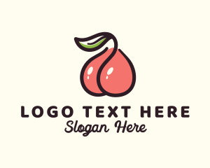 Seductive - Cherry Fruit Butt logo design