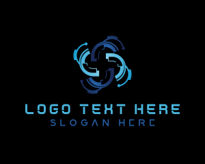 Technology - Artificial Intelligence Developer logo design