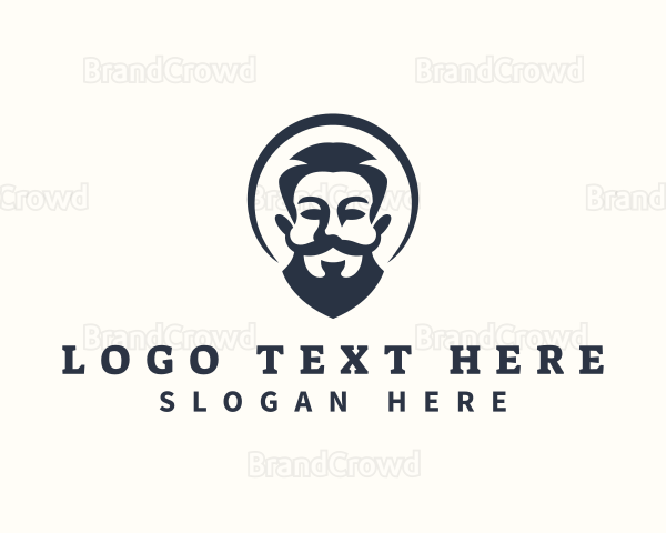 Man Beard Grooming Logo
