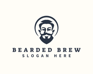 Man Beard Grooming logo design