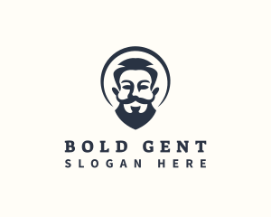 Man Beard Grooming logo design