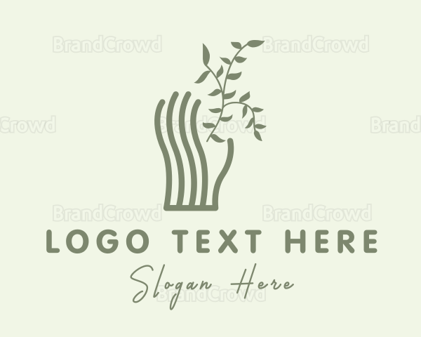 Natural Wellness Hand Logo