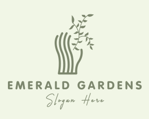 Natural Wellness Hand logo design