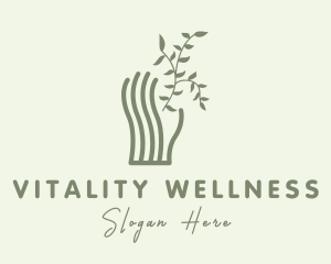 Natural Wellness Hand logo design