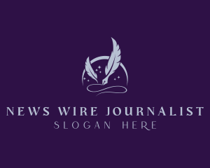 Journalist - Pen Quill Publisher logo design