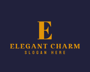 Gold Elegant Fashion Boutique, logo design