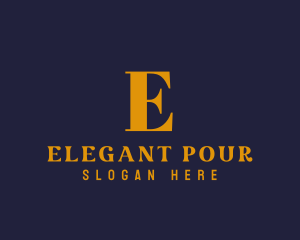 Gold Elegant Fashion Boutique, logo design