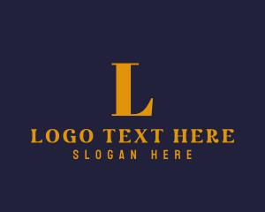Letter - Gold Elegant Fashion Boutique, logo design