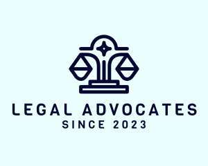 Justice Attorney Scale logo design