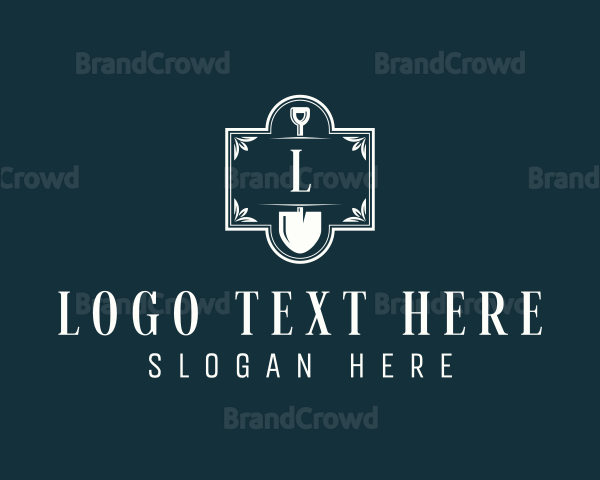 Shovel Garden Tool Logo