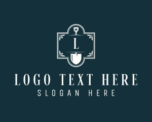 Leaf - Shovel Garden Tool logo design