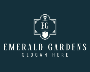 Shovel Garden Tool logo design