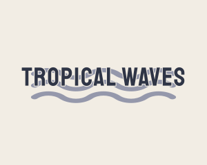 Tropical Sea Wave logo design