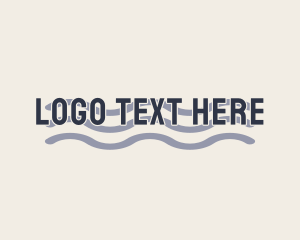 Pool - Tropical Sea Wave logo design