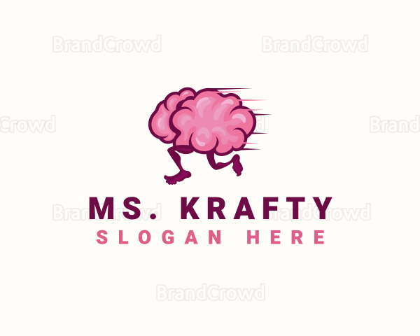 Running Brain Smart Logo