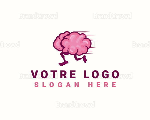 Running Brain Smart Logo
