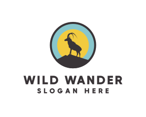 Wild Mountain Ibex logo design