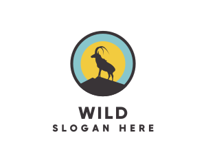 Horns - Wild Mountain Ibex logo design