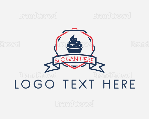 Cupcake Bakery Dessert Logo