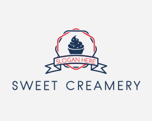 Cupcake Bakery Dessert  logo design