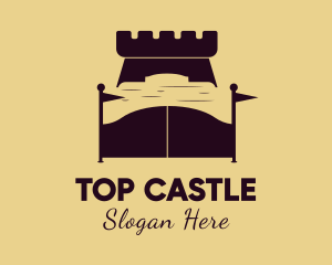 Fortress Castle Furniture Bed logo design