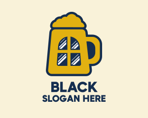 Cerveza - Beer Pub Window logo design