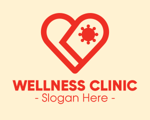 Clinic - Heart Virus Clinic logo design