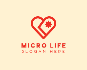 Bacteria - Heart Virus Clinic logo design