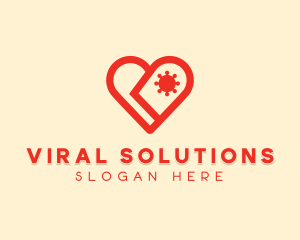 Virus - Heart Virus Clinic logo design