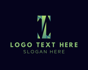 Letter I - Fold Origami Business logo design