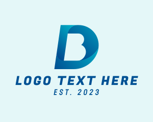 Letter Ps - Cyber Tech Gradient logo design