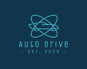 Car - Atomic Blue Car logo design