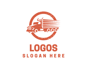 Movers - Rustic Delivery Truck logo design