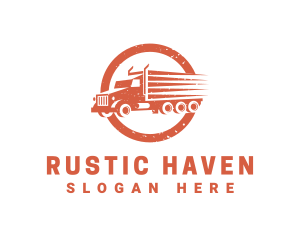 Rustic Delivery Truck logo design