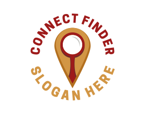 Finder - Location Magnifying Glass logo design